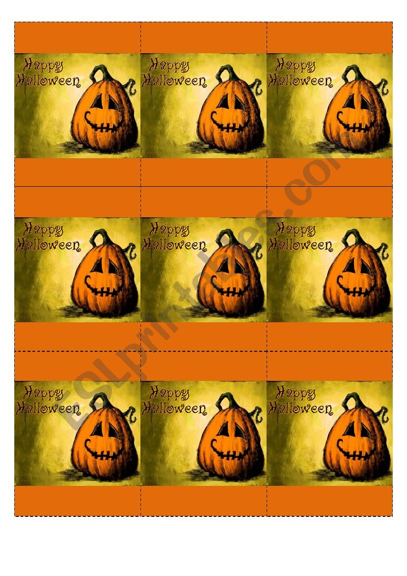 Halloween Cards - Part 3 (Cards Back)