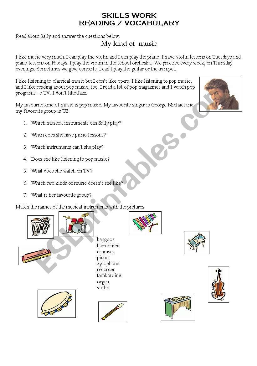 READING /VOCABULARY worksheet