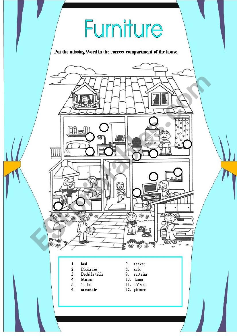 FURNITURE worksheet