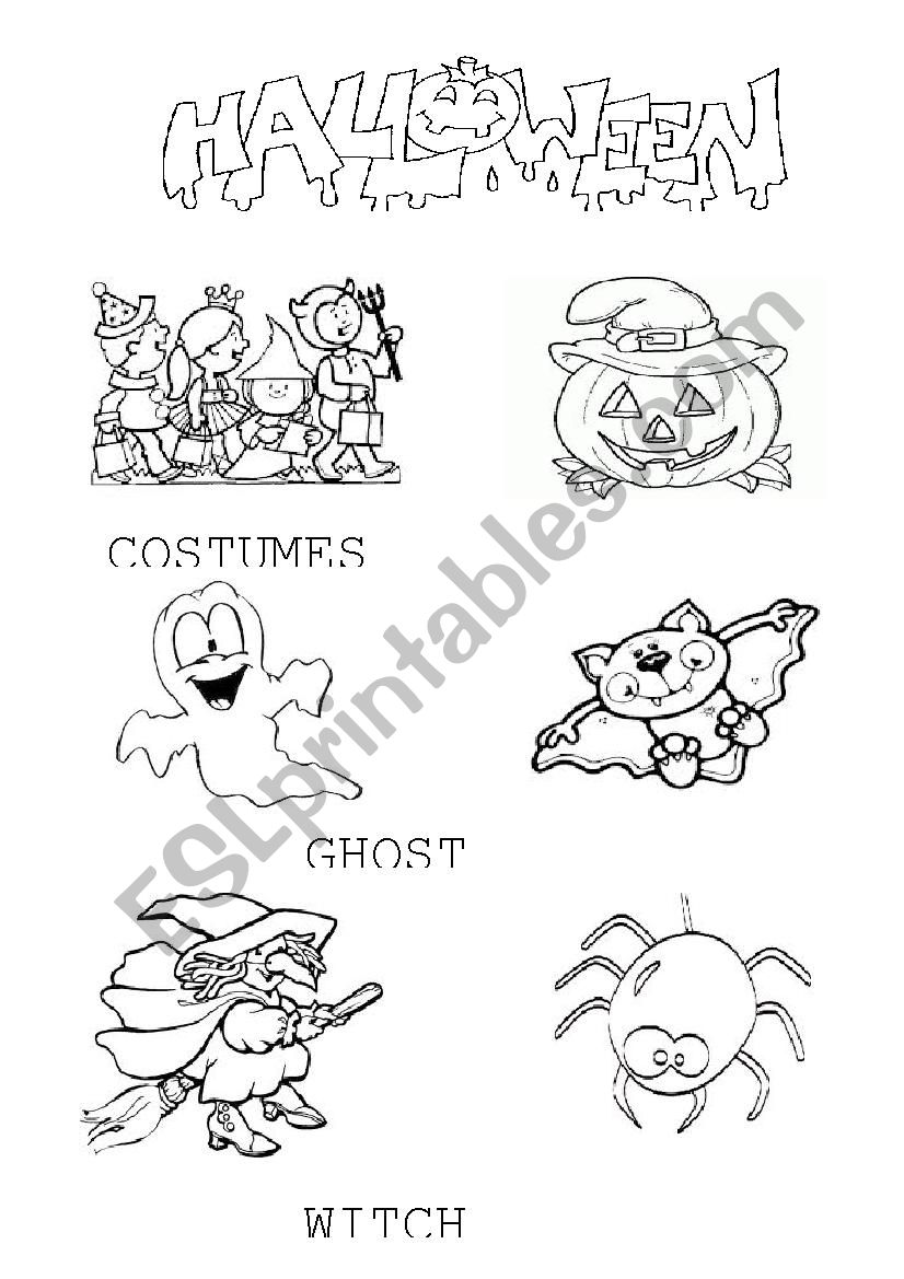 HALLOWEEN PRESCHOOL worksheet