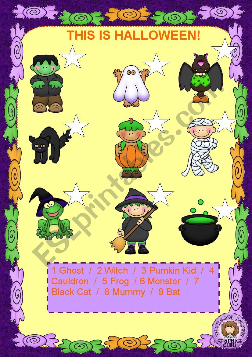 Halloween Matching worksheet