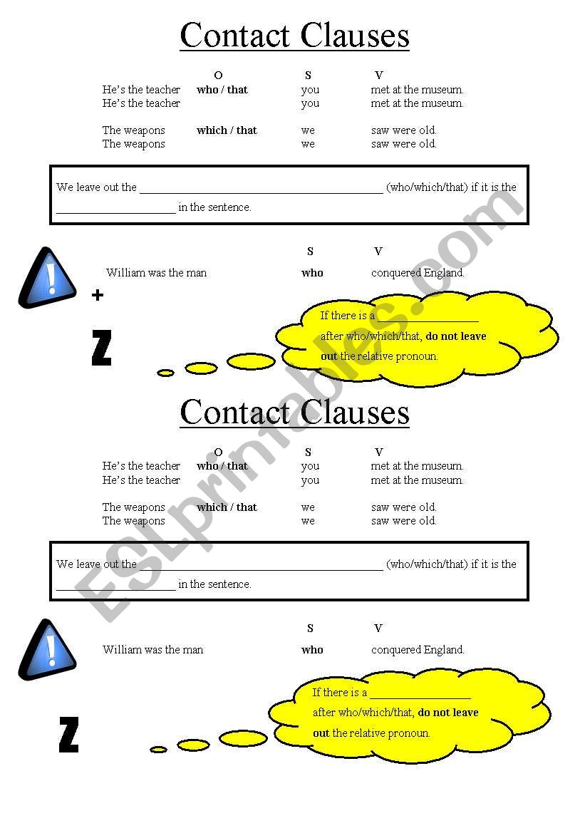 Contact Clauses