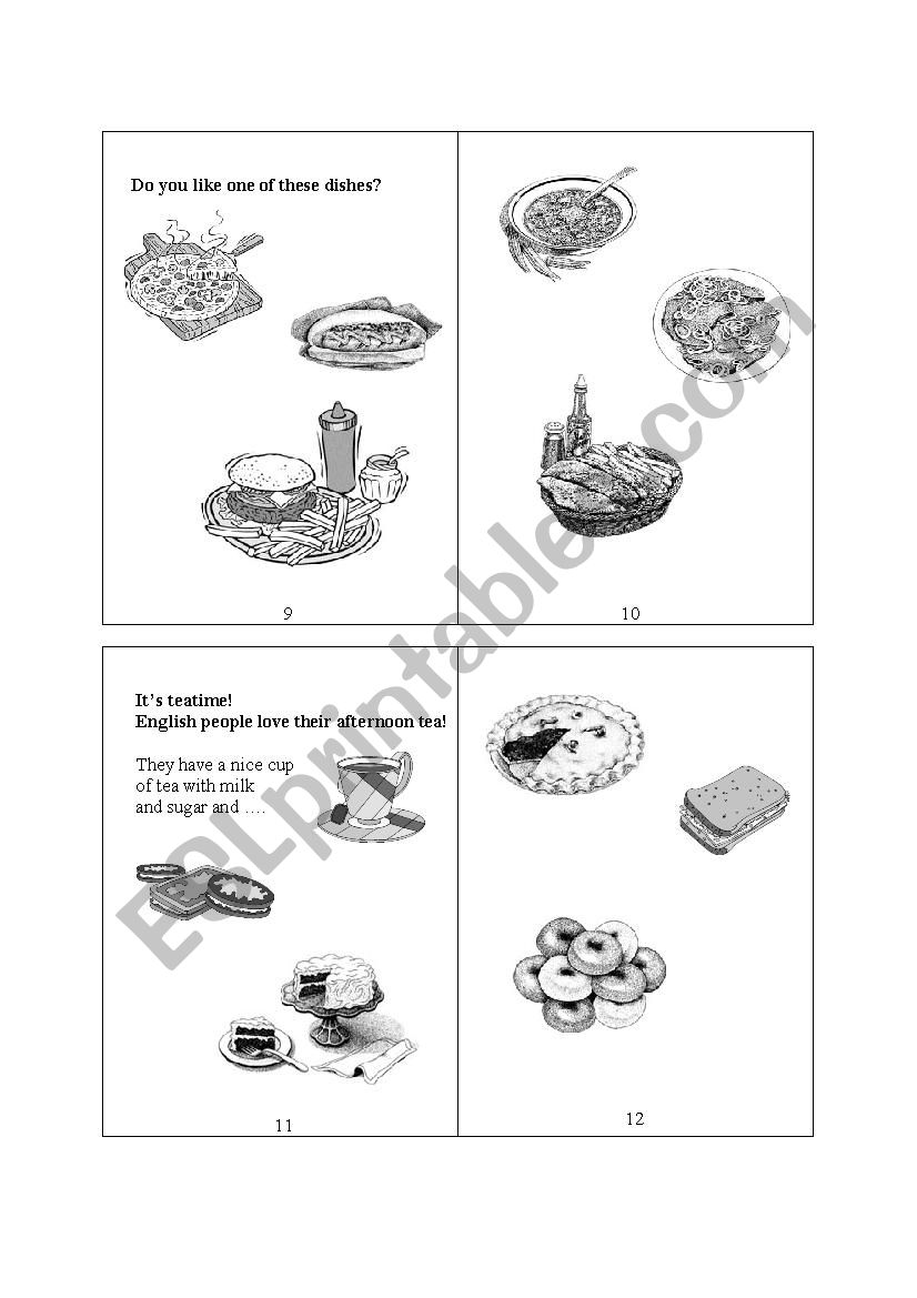 Food and Drink Book - part 2 worksheet