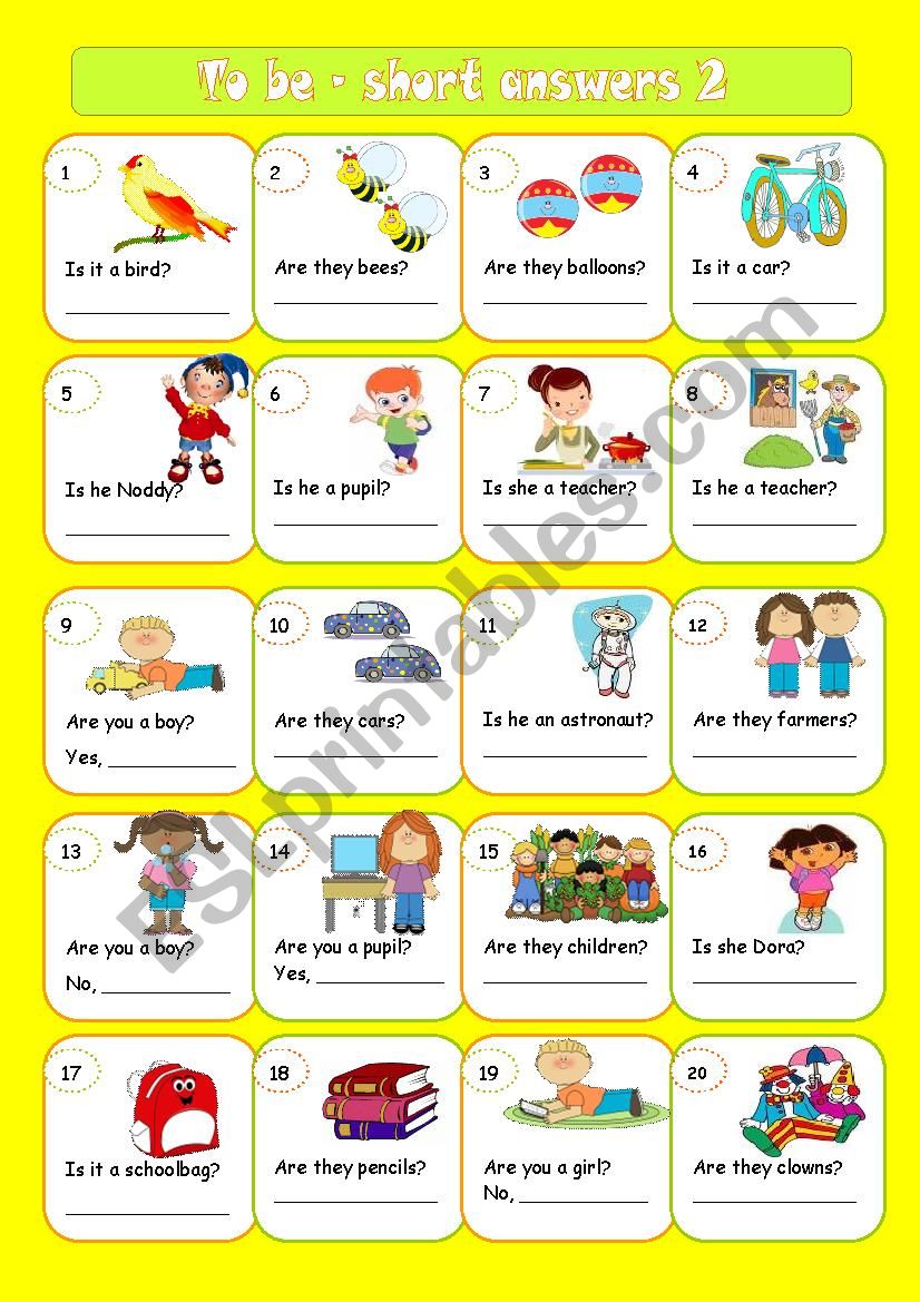 Short answers Worksheets. Can short answers Worksheets. To be short answers Worksheets. Questions and short answers with to be.