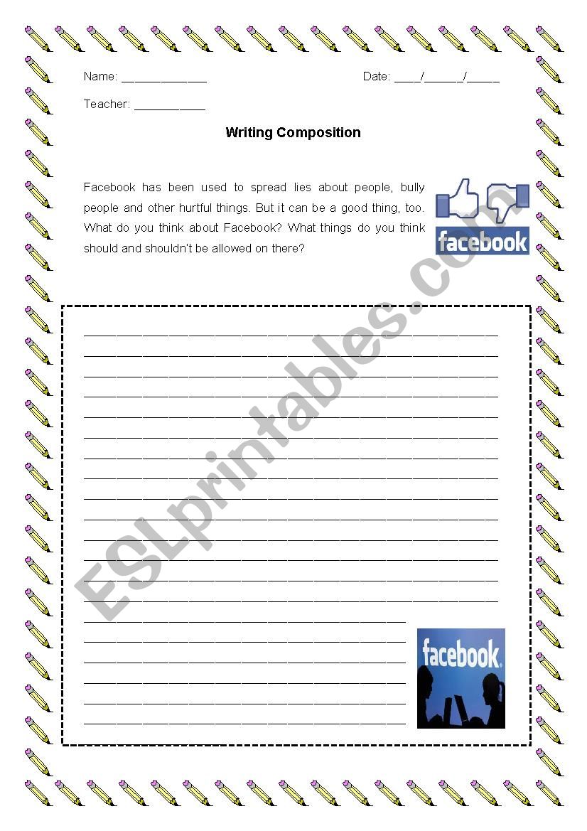 Writing Composition worksheet