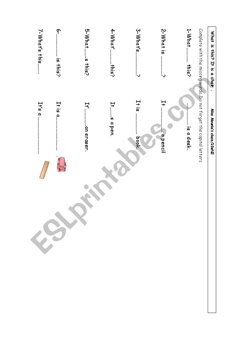 contractions worksheet