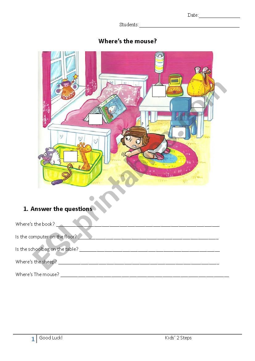 Where is? worksheet