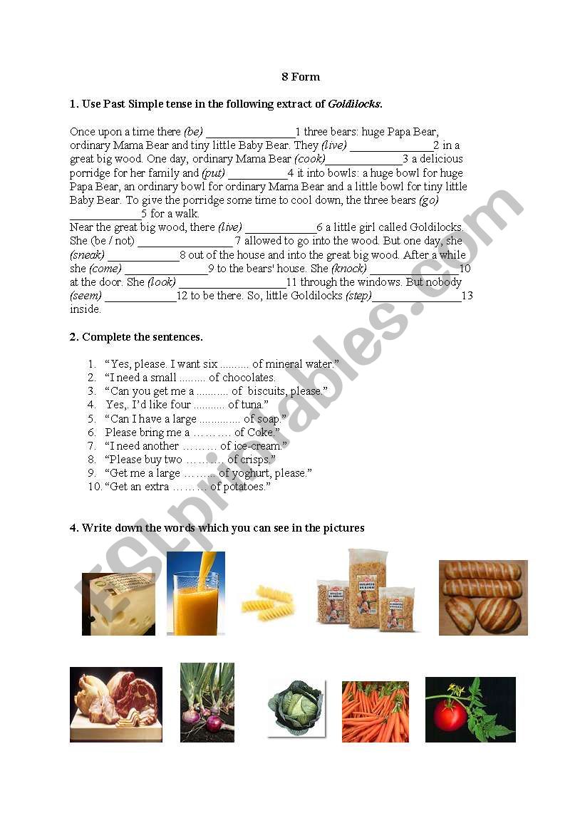 Test worksheet
