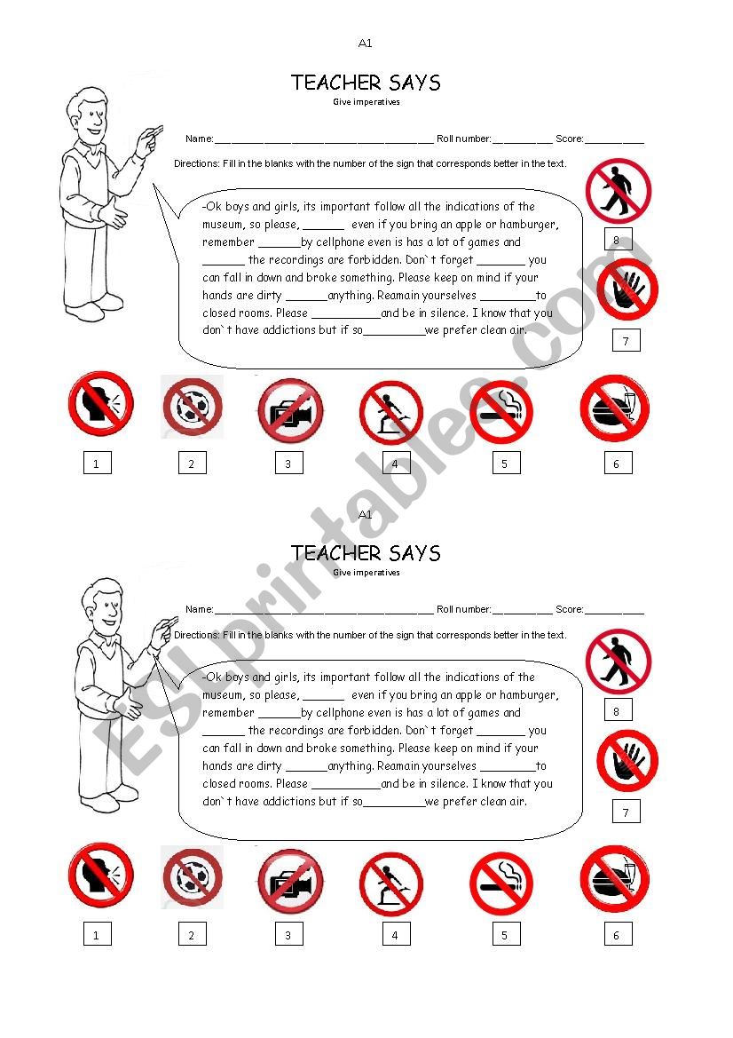 rules and regulations worksheet