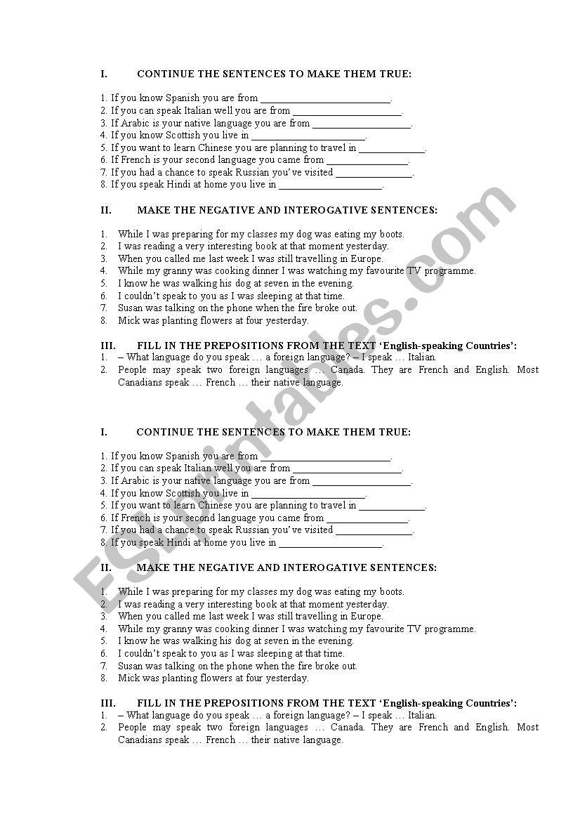 continents and countries worksheet