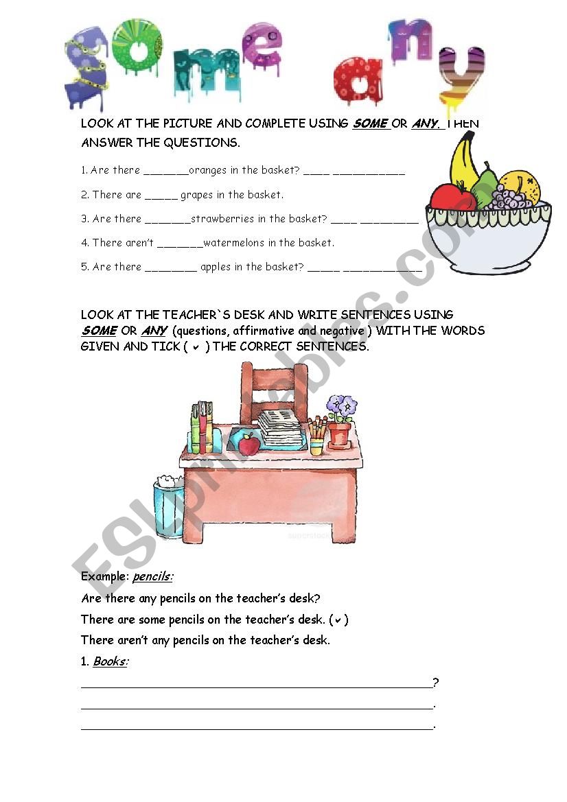 SOME OR ANY worksheet