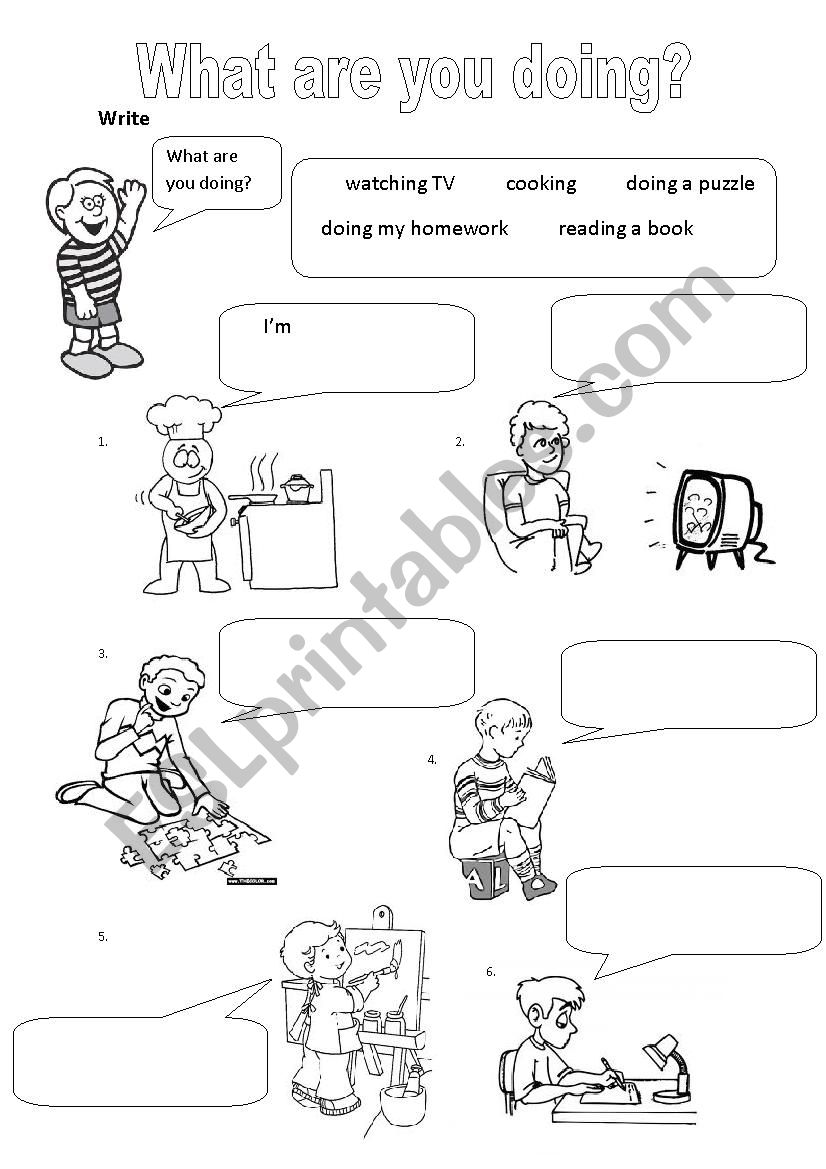 What are you doing? worksheet