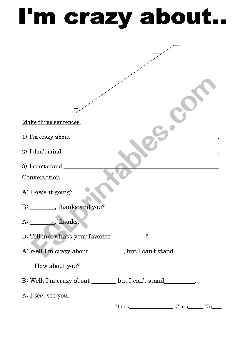 Likes  worksheet