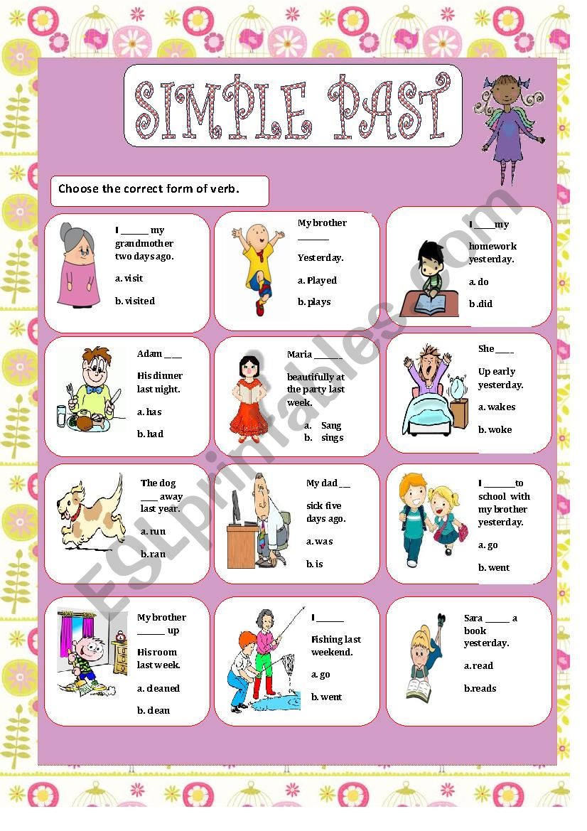 Simple Past worksheet