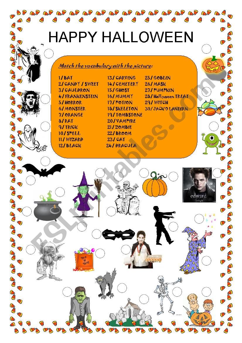 Halloween  worksheet