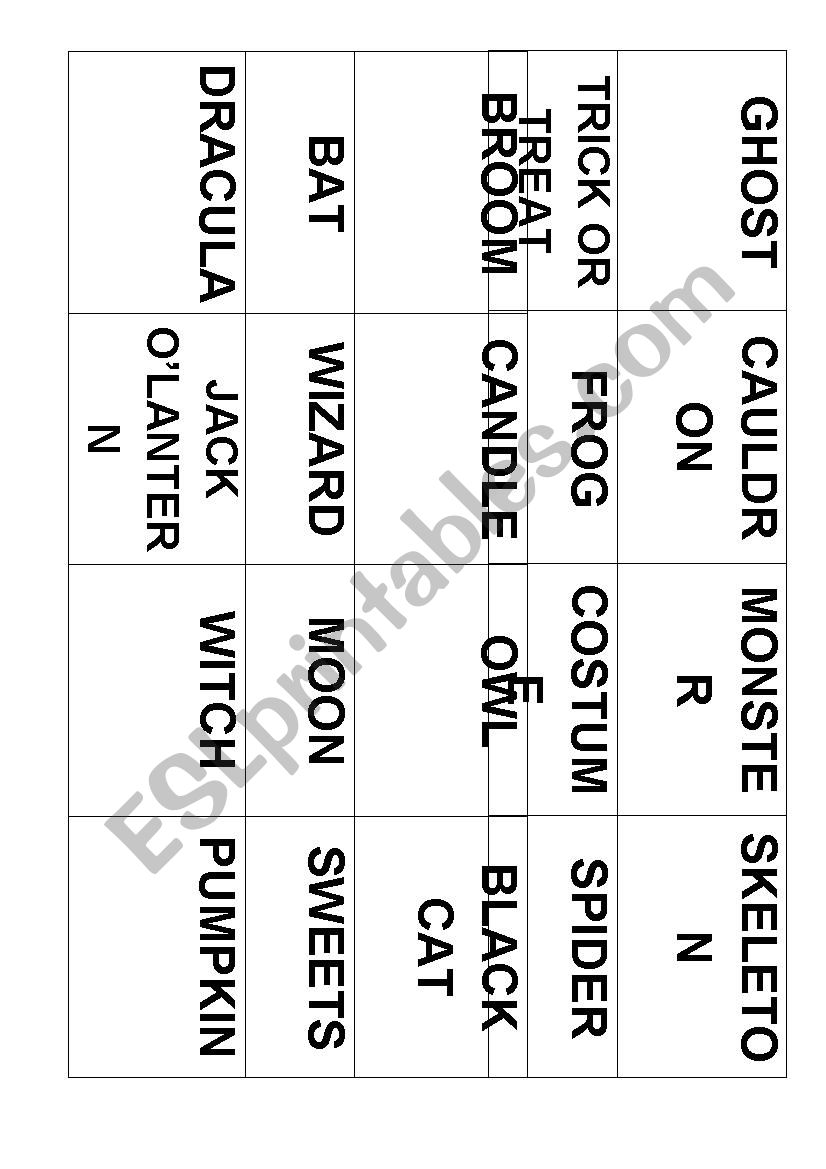Halloween Symbols worksheet