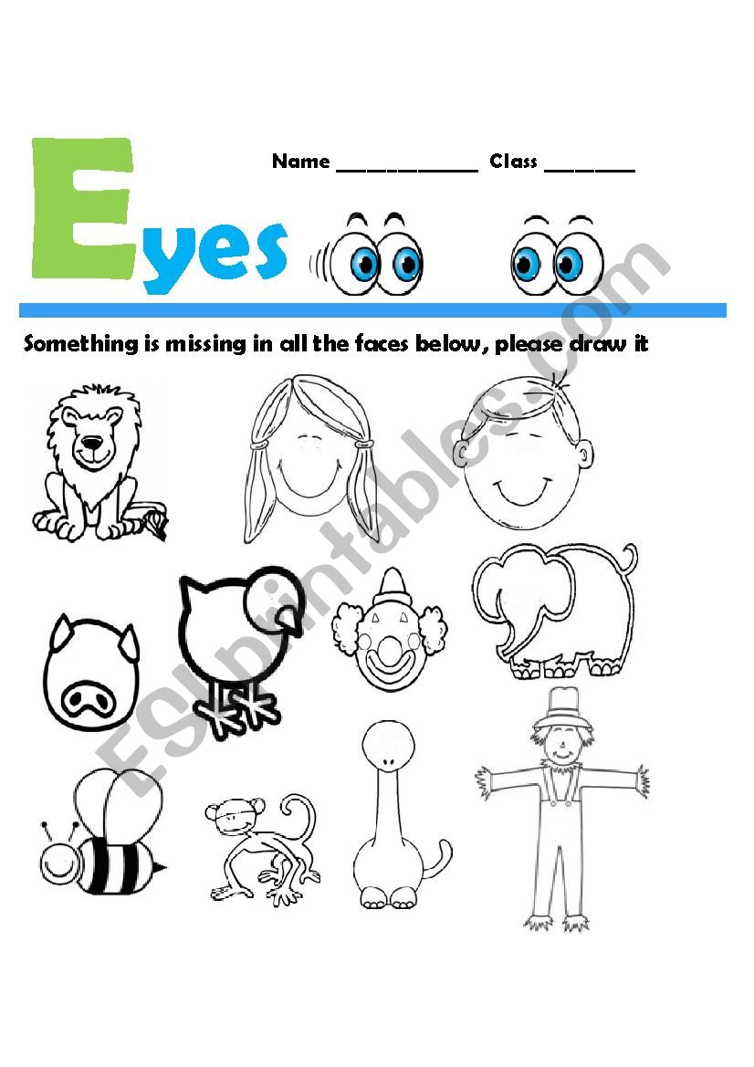 Parts of the Body -  Eyes -Drawing (Part 1)