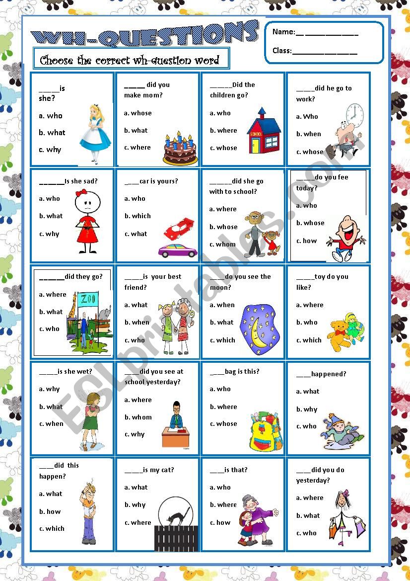 wh questions esl worksheet by misstylady