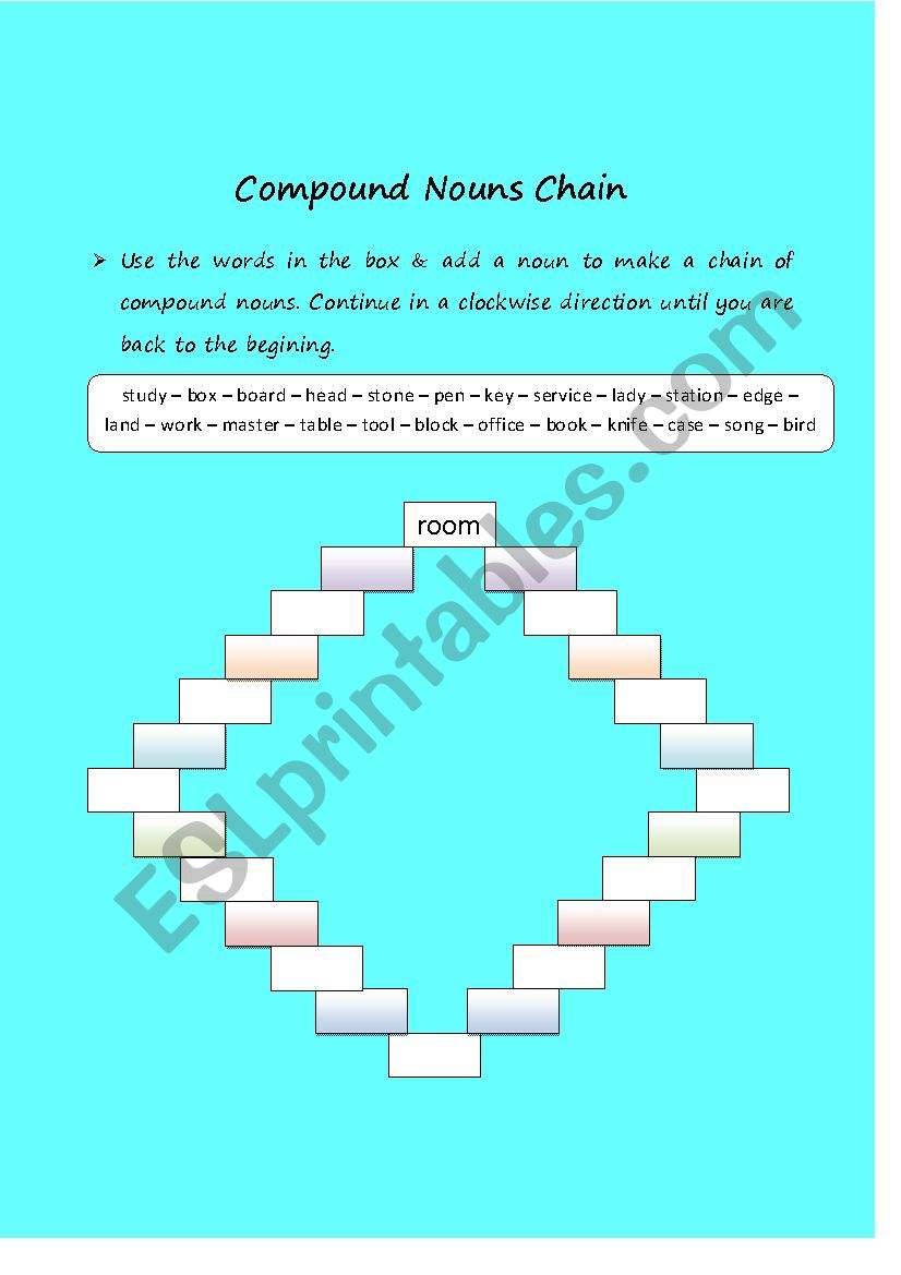 Compound Nouns worksheet