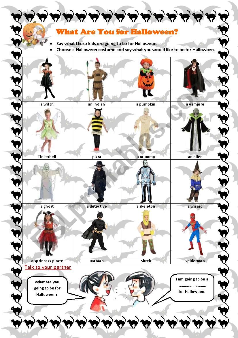 What Are They for Halloween worksheet
