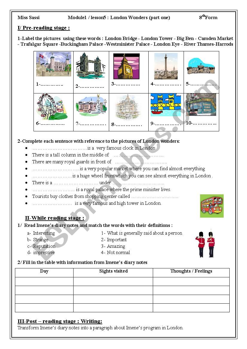 Lesson 5: London Wonder (part two)