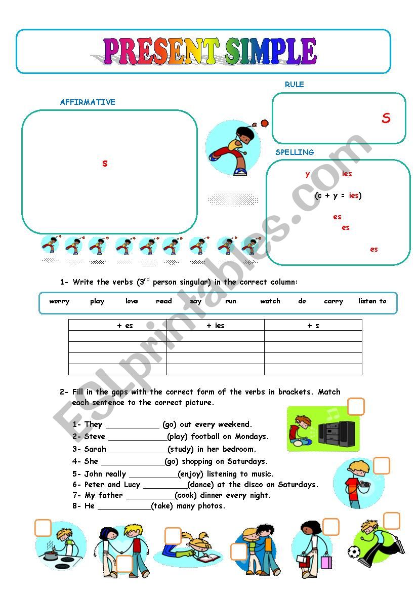 Present Simple worksheet