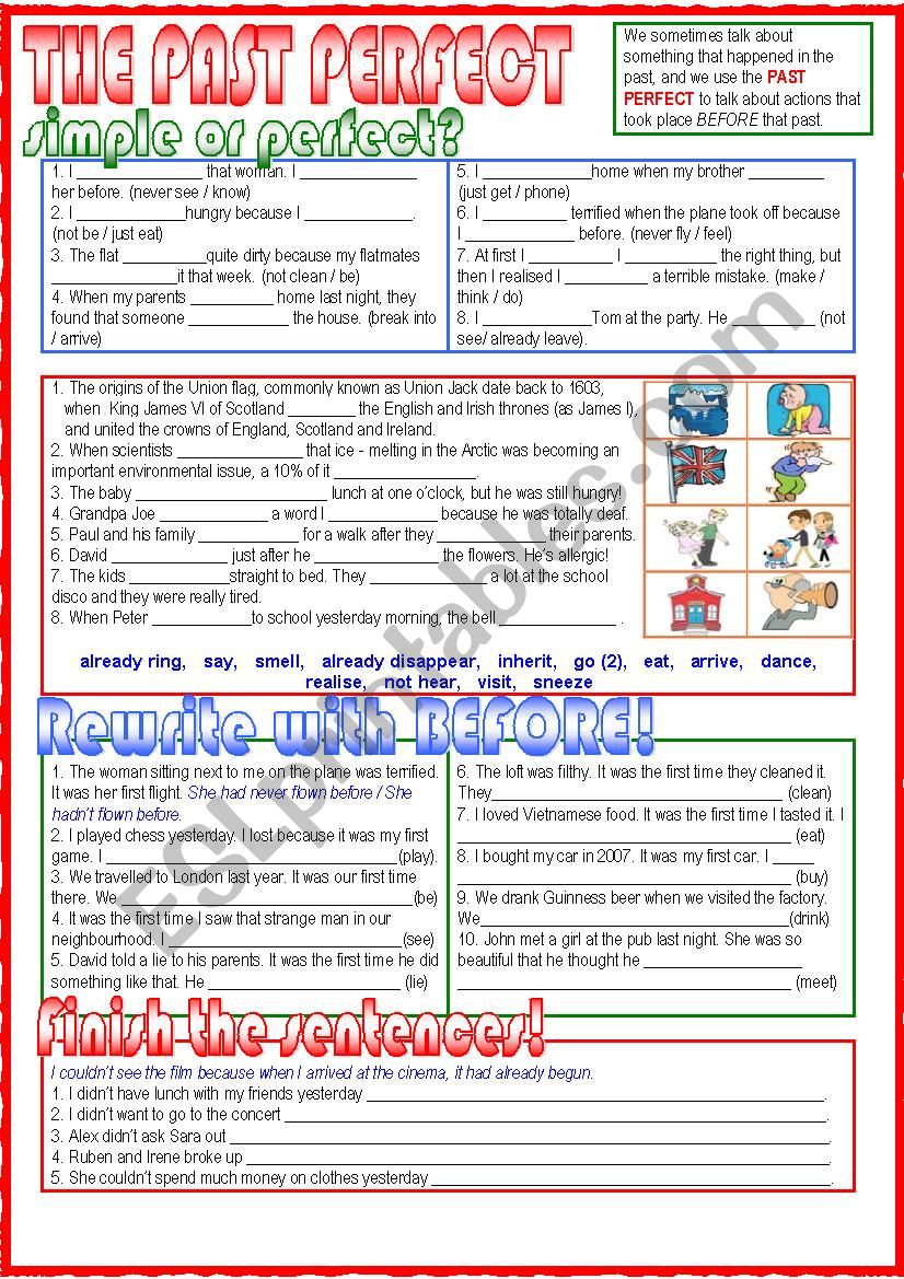 Past Perfect worksheet