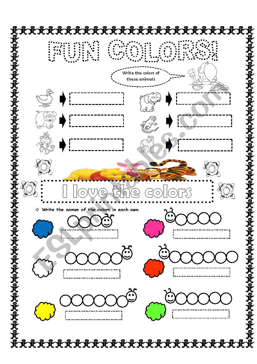 FUN COLORS worksheet