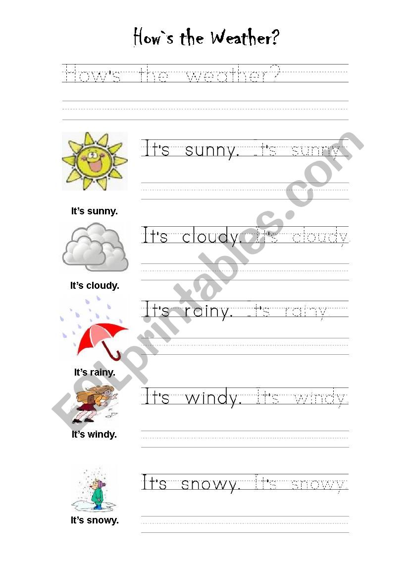 the weather worksheet