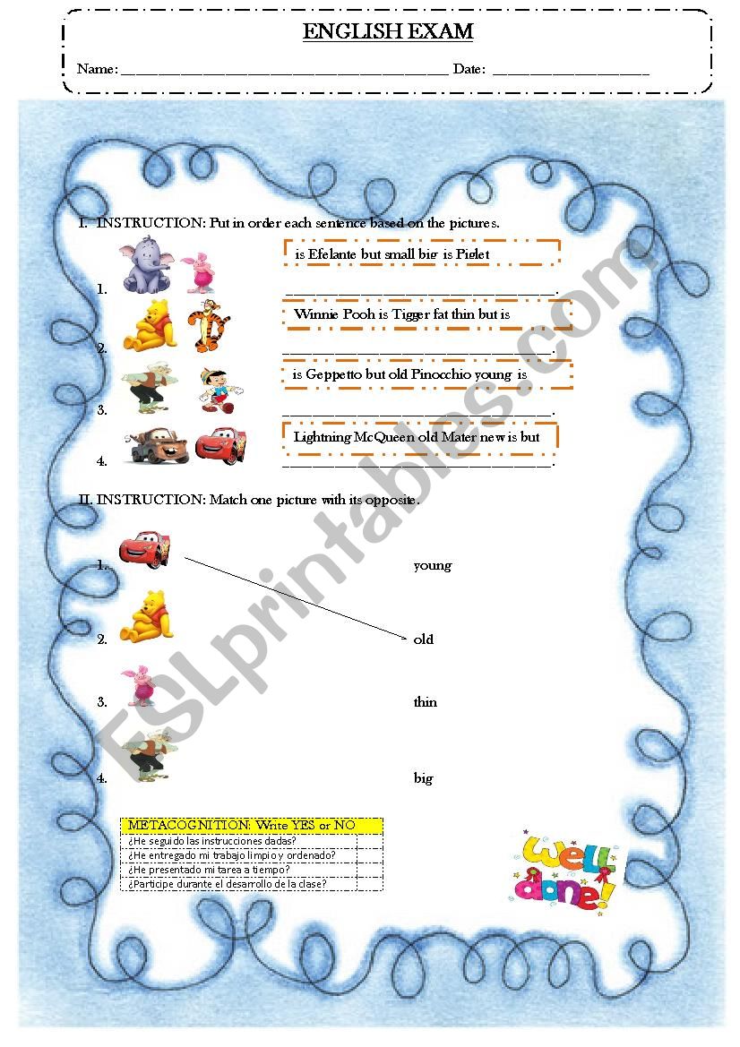 opposite adjectives1 worksheet