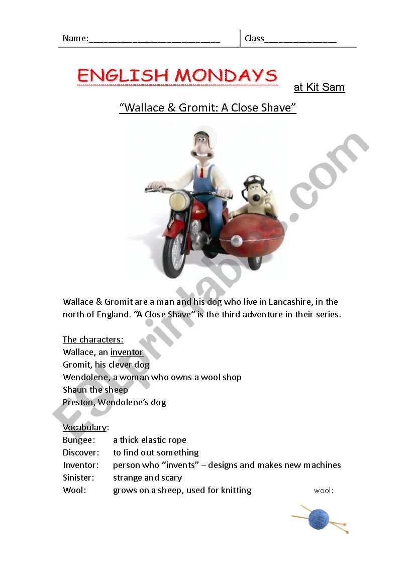 wallce and gormit- A close shave