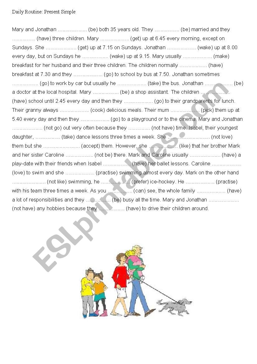 Present Simple worksheet