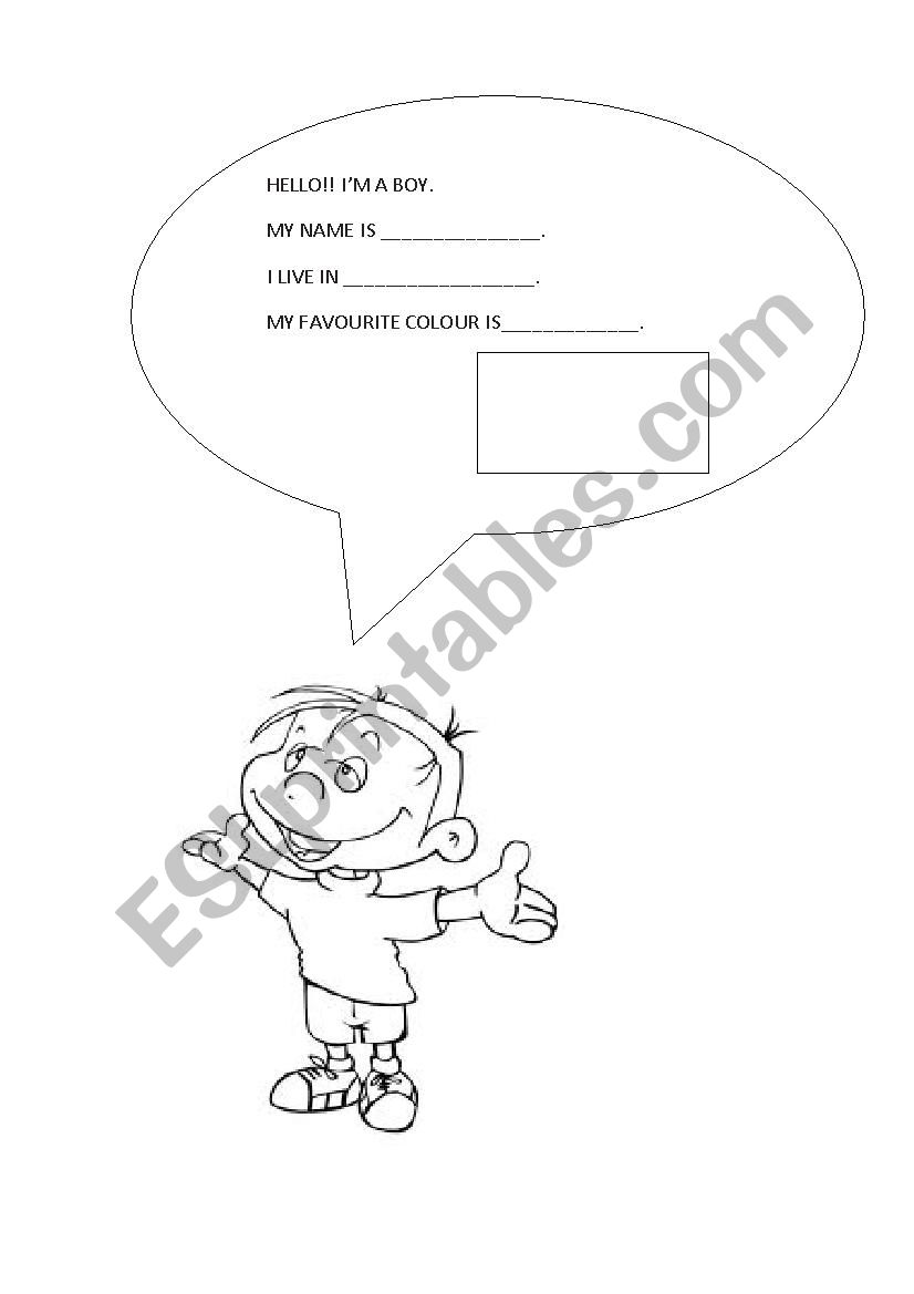 Presentation worksheet