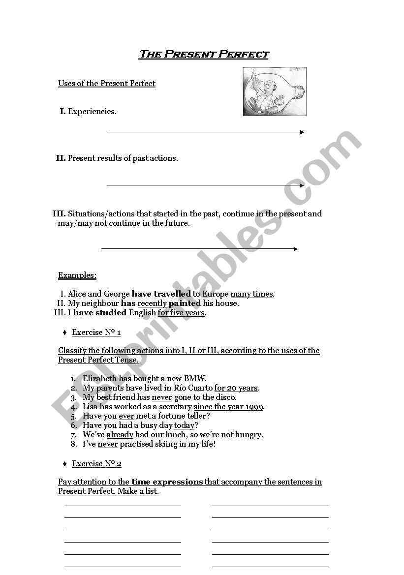 Present Perfect worksheet