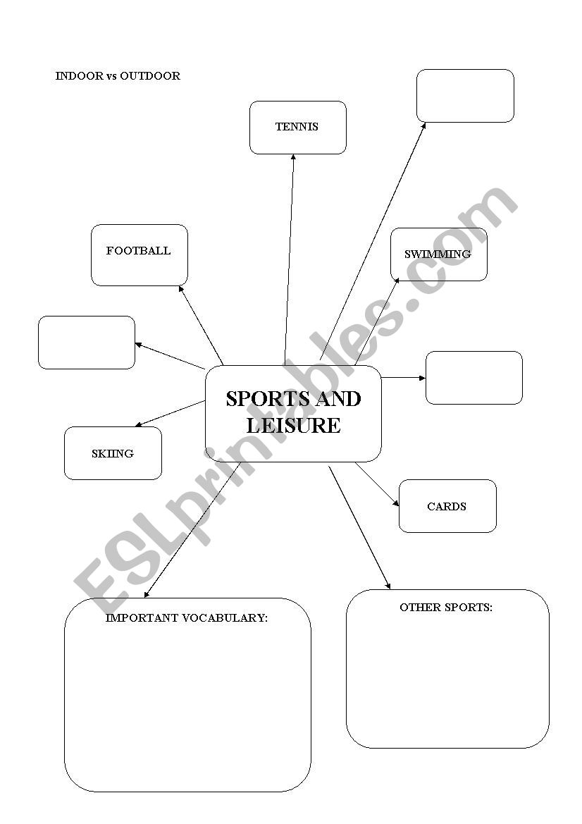 sports and leisure worksheet