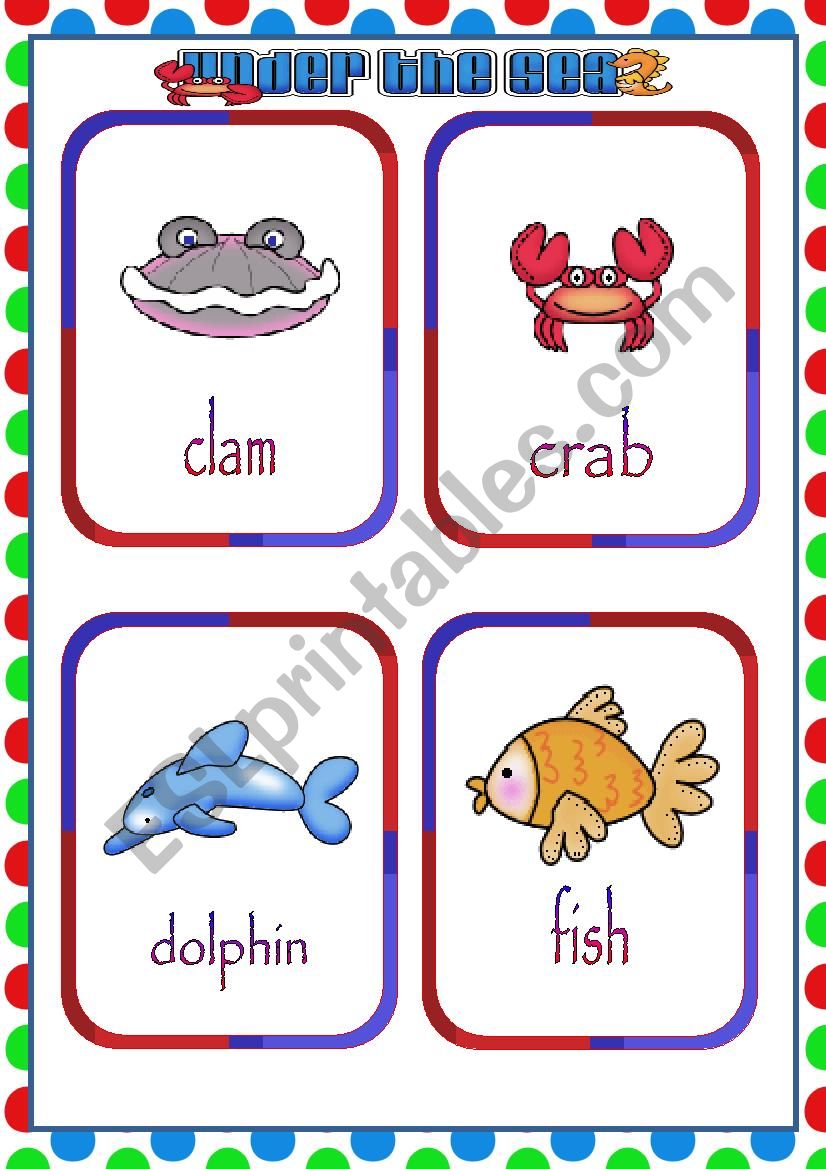 Under the Sea worksheet