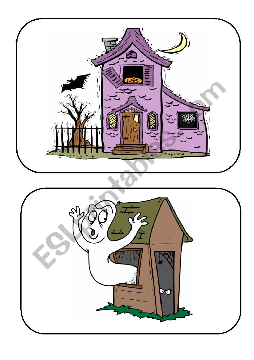 Halloween flashcards SET 2 worksheet