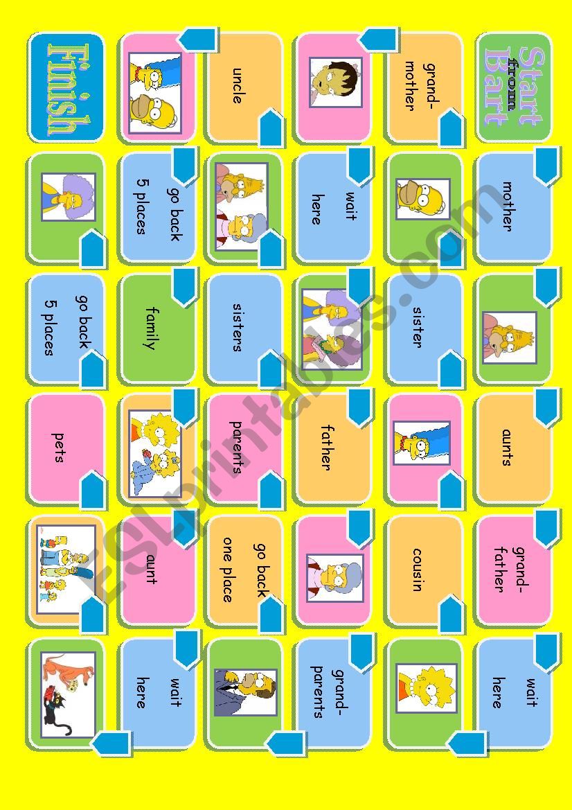 simpsons family boardgame (2pages)