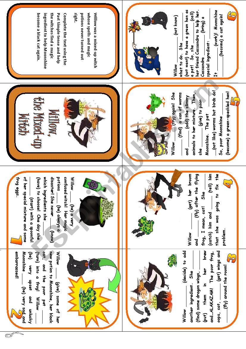 Mini Book - A Halloween Story worksheet