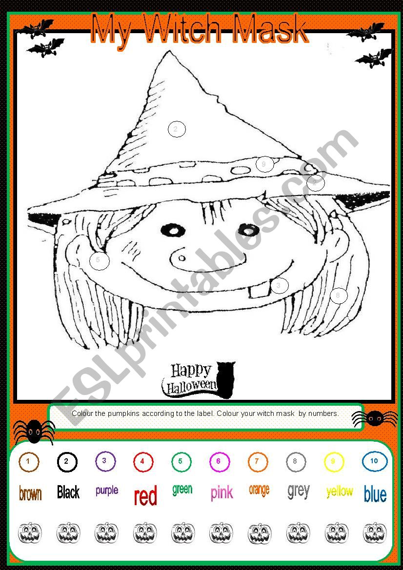 Halloween Masks  worksheet