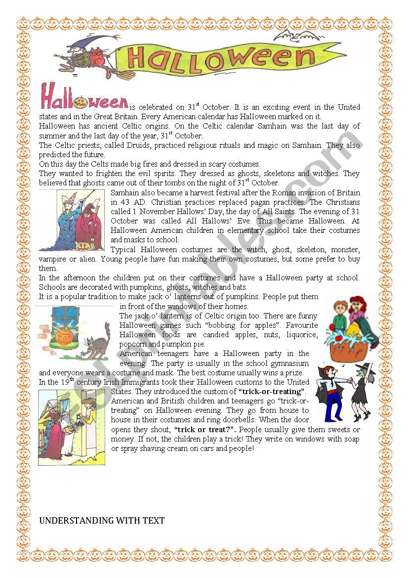 Halloween - ESL worksheet by pallino
