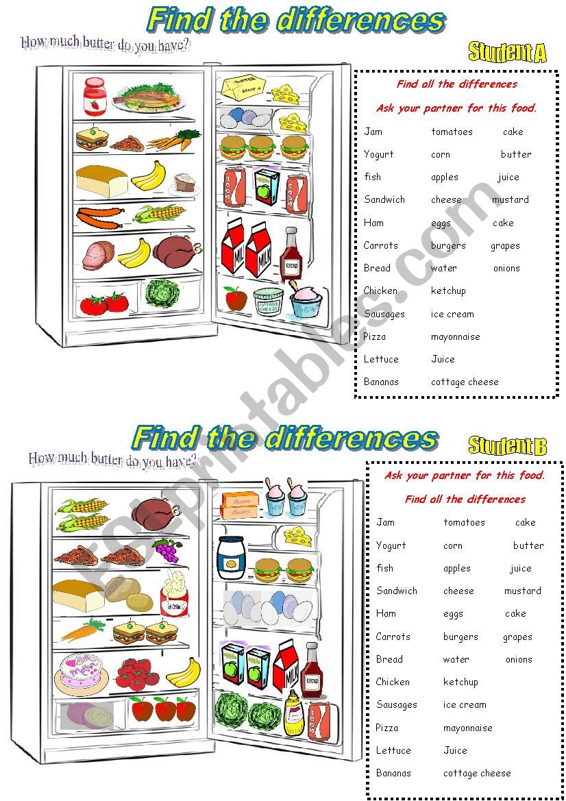 How much butter do you have? worksheet