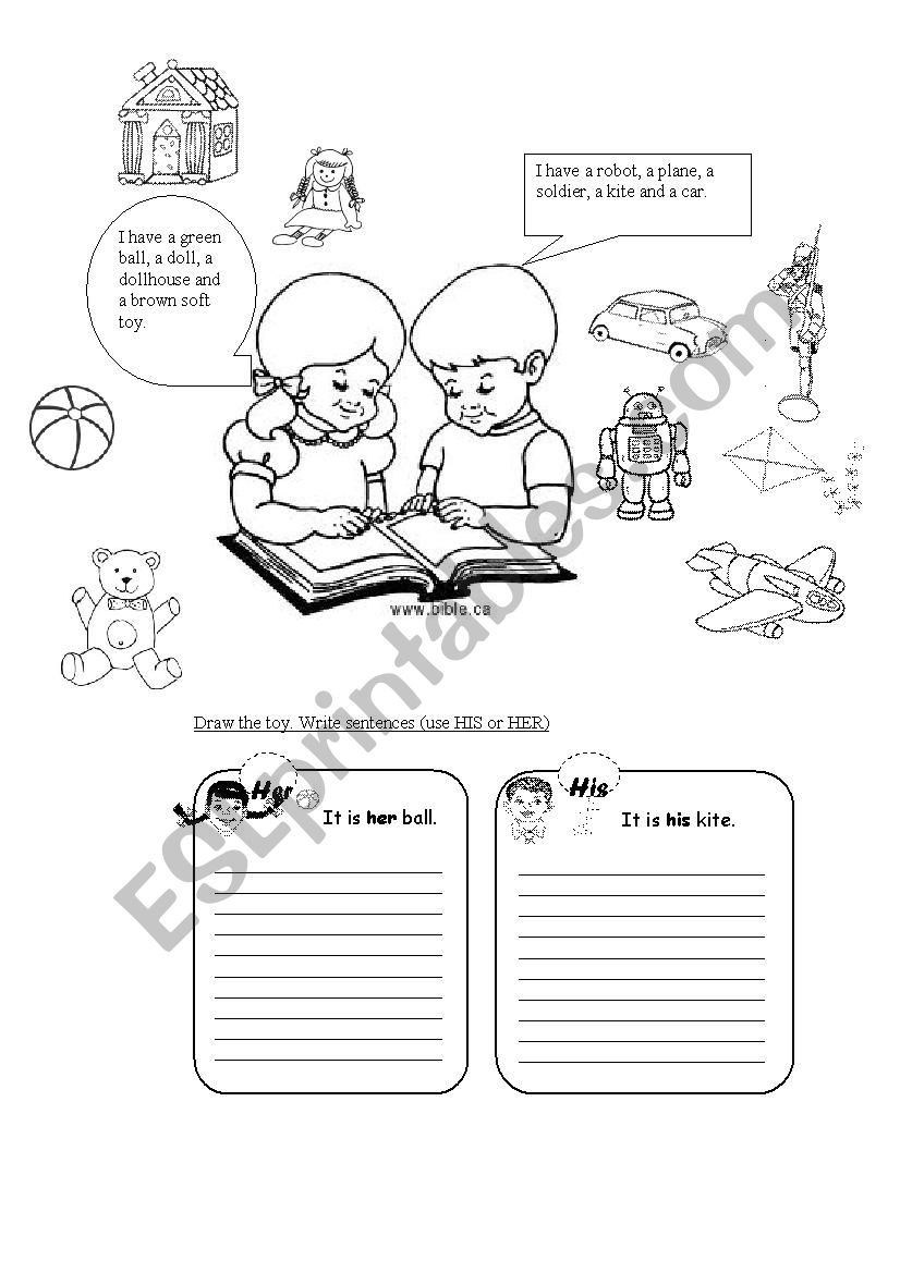 TOYS worksheet