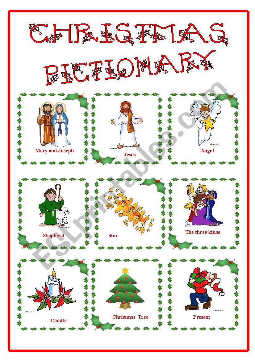 Christmas Pictionary for the little ones