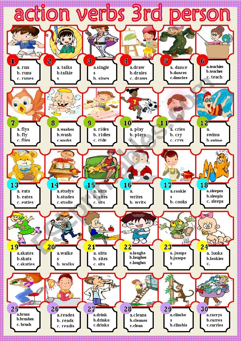 action-verbs-3rd-person-esl-worksheet-by-liliaamalia