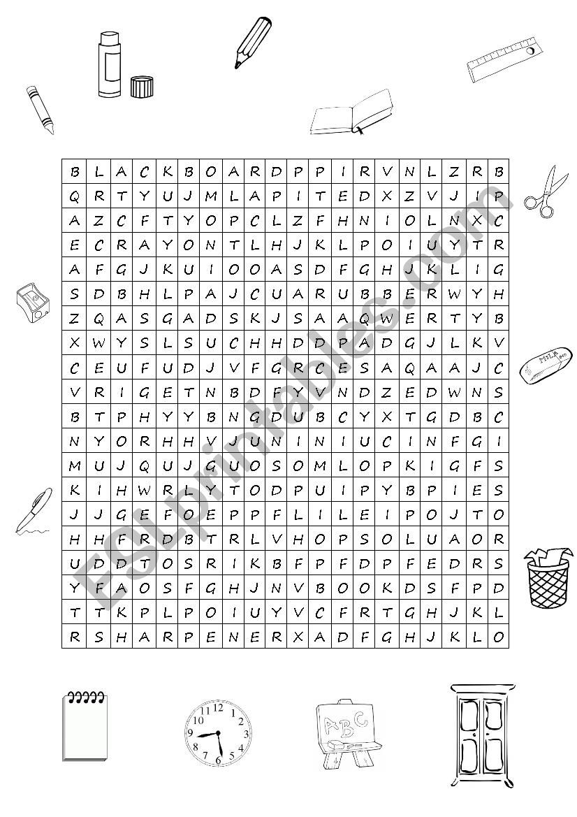 Wordsearch worksheet