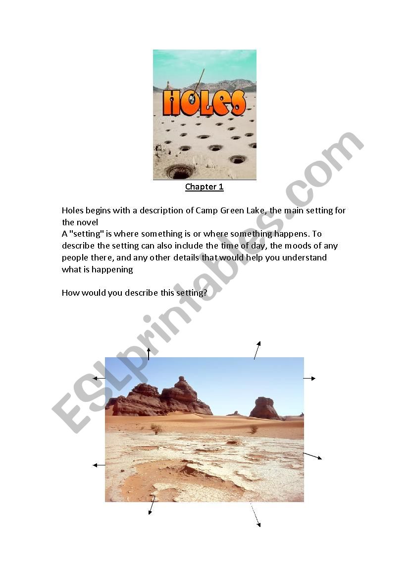 Holes Chapter 1 - An introduction to the setting