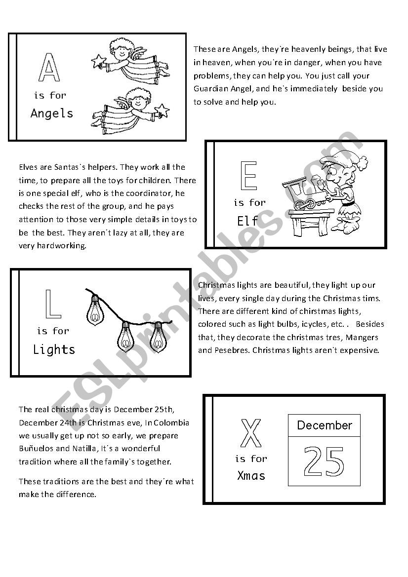 Christmas Symbols worksheet