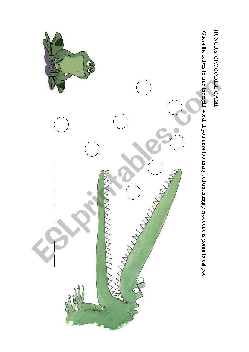 Hungry Crocodile Spelling Game