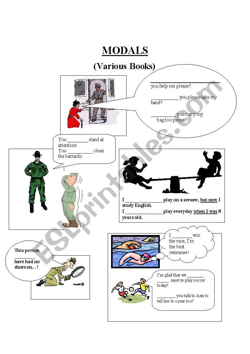 Modal practice worksheet